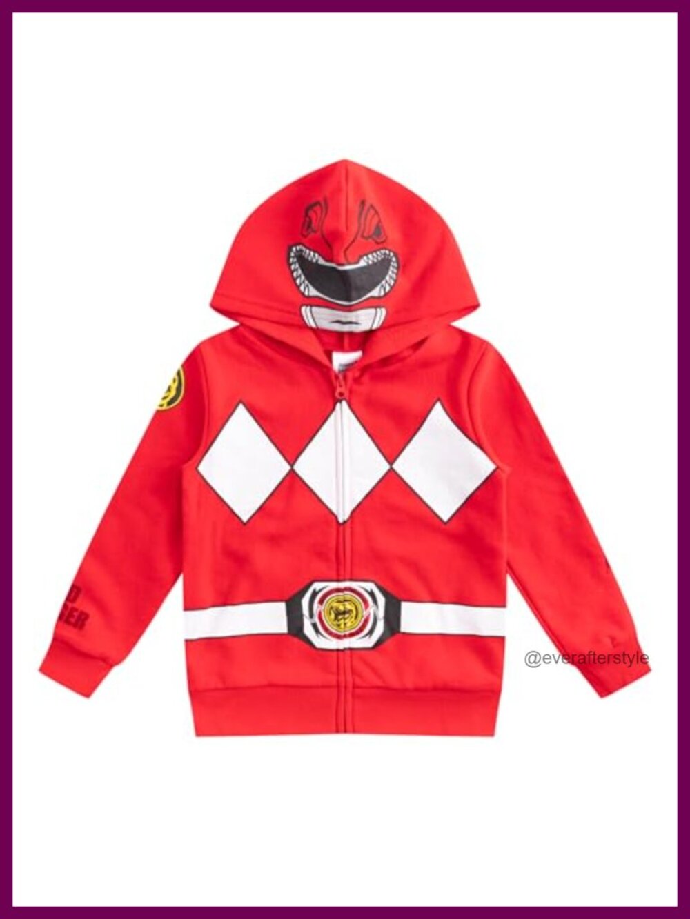 Boys Zip Up Hoodie Power Rangers Little Kids Fall Winter Hooded Sweatshirt